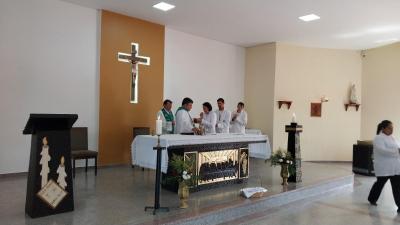 Festa em Louvor a SÃ£o SebastiÃ£o em Campo do Bugre Marcou Encerramento do Ciclo do Padre Edinaldo Mendes